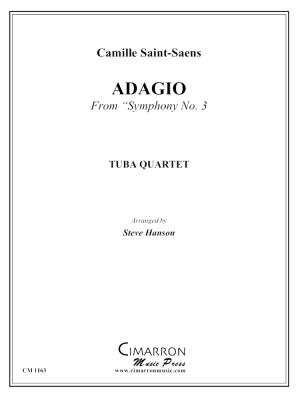 Cimarron Music Press - Adagio, from Symphony No. 3 - Saint-Saens/Hanson - Tuba Quartet