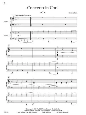 Concerto in Cool - Olson - Piano Duet (2 Pianos, 4 Hands)