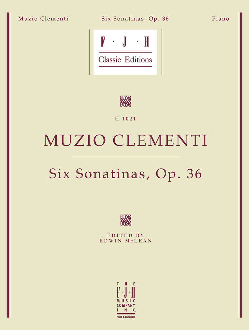 Six Sonatinas, Op. 36 - Clementi/McLean - Piano - Book