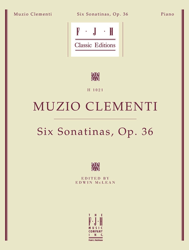 Six Sonatinas, Op. 36 - Clementi/McLean - Piano - Book