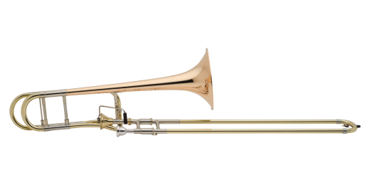 Bach - AF42 Stradivarius Tenor Trombone with Axial-Flow F-Attachment - Gold-Brass Bell