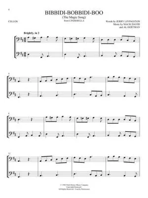 Disney Songs for Two Cellos - Phillips - Cello Duets - Book