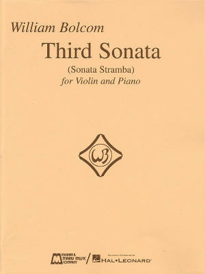 Third Sonata (Sonata Stramba) - Bolcom - Violin/Piano - Book