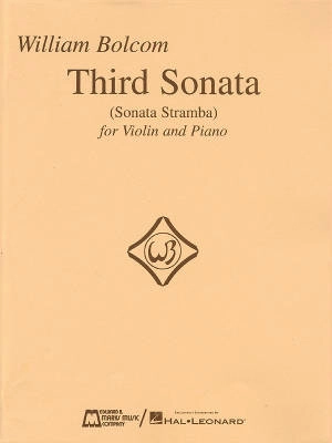 Hal Leonard - Third Sonata (Sonata Stramba) - Bolcom - Violin/Piano - Book