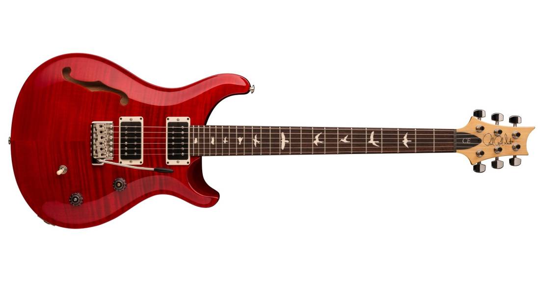 PRS SE Custom 24 Scarlet Red EMG フレイムトップ Paul Reed