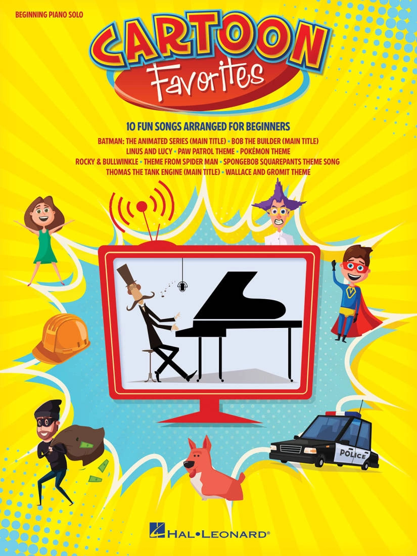 Cartoon Favorites - Easy Piano - Book