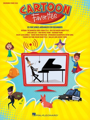 Hal Leonard - Cartoon Favorites - Easy Piano - Book