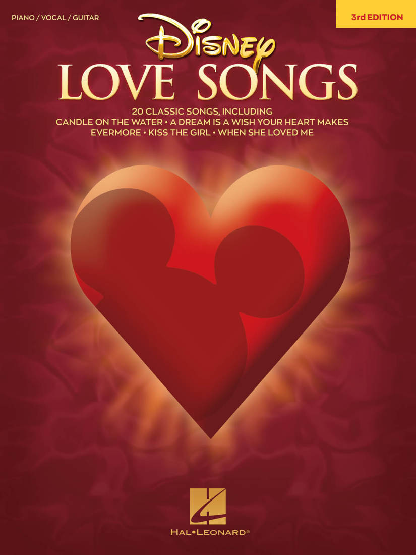 Disney Love Songs (3rd Edition) - Piano/Vocal/Guitar - Book