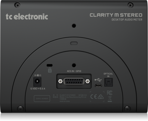 Clarity M Stereo Desktop Audio Meter with 7\'\' High Resolution Display