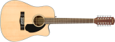 Fender - CD-60SCE Dreadnought 12-String Acoustic-Electric Guitar - Natural