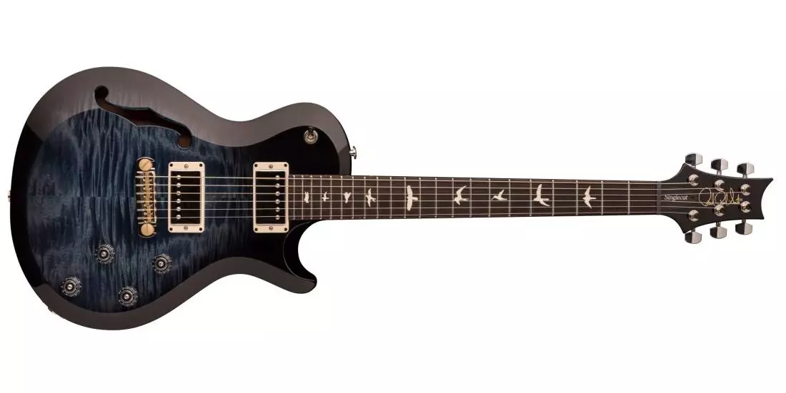 S2 Singlecut Semi Hollow Electric Guitar - Faded Blue Smbst