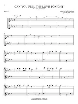 Disney Songs for Two Flutes - Phillips - Flute Duets - Book