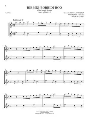 Disney Songs for Two Flutes - Phillips - Flute Duets - Book