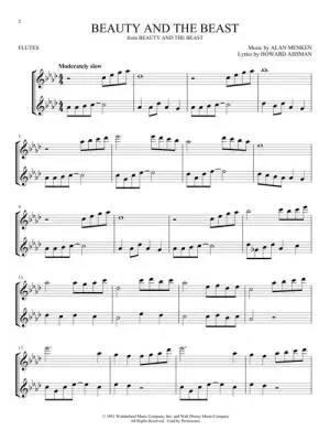 Disney Songs for Two Flutes - Phillips - Flute Duets - Book