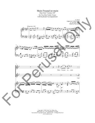 Mein Freund Ist Mein (from Cantata BWV 140) - Bach/White/Robb - SA
