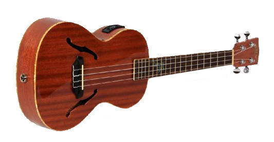 Archtop Tenor Electric Ukulele - Natural