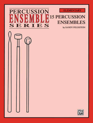15 Percussion Ensembles  (For 4 Players) - Feldstein - Percussion Quartet - Book