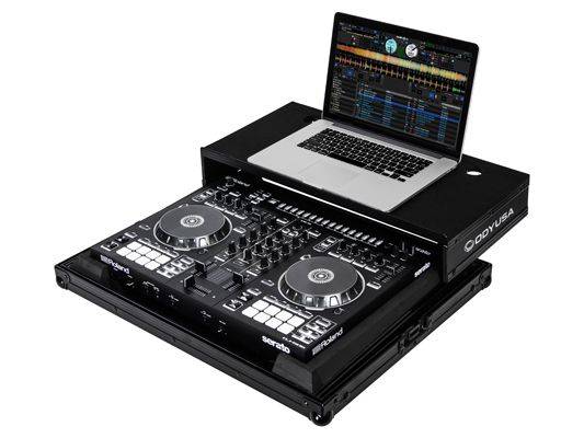 Black Label Roland DJ-505 Serato DJ Controller Case w/Glide Shelf