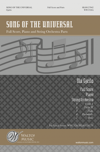 Song of the Universal - Whitman/Gjeilo - String Orchestra Accompaniment