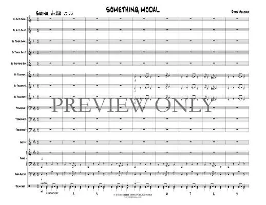 Something Modal - Meeboer - Jazz Ensemble - Gr. Easy