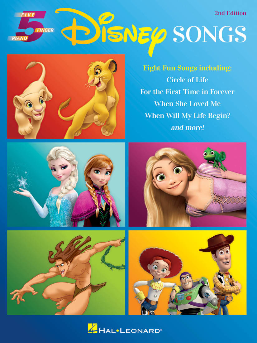 Disney Songs (2nd Edition) - Five Finger Piano - Book
