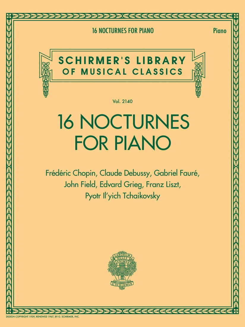 16 Nocturnes for Piano - Book