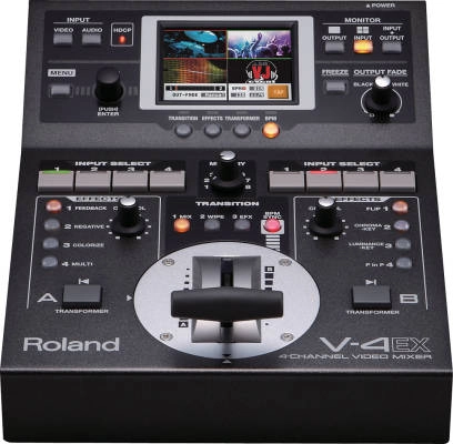 Mélangeur vidéo numérique 4 canaux V-4EX avec effets