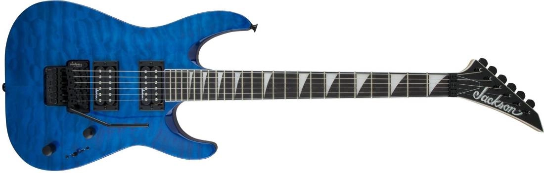 JS Series Dinky Arch Top JS32Q DKA, Amaranth Fingerboard - Transparent Blue