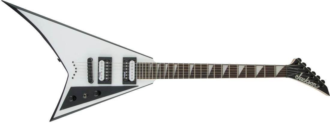 JS Series Rhoads JS32T, Amaranth Fingerboard - White with Black Bevels