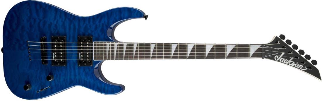 JS Series Dinky Arch Top JS32TQ DKA, Amaranth Fingerboard - Transparent Blue