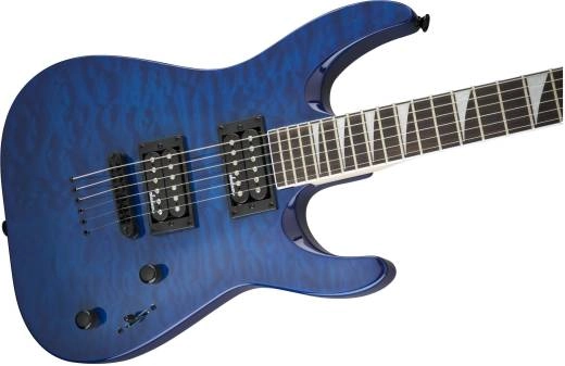 JS Series Dinky Arch Top JS32TQ DKA, Amaranth Fingerboard - Transparent Blue
