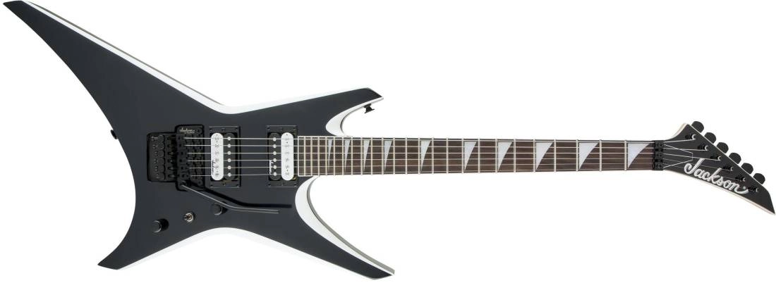 JS Series Warrior JS32, Amaranth Fingerboard - Black with White Bevels