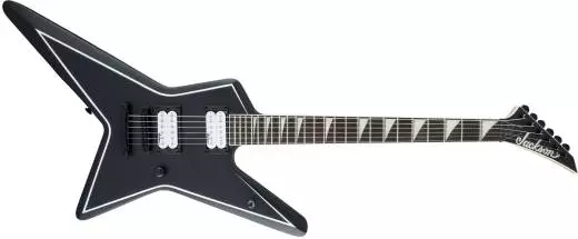 JS Series Signature Gus G. Star JS32, Amaranth Fingerboard - Satin Black with White Pinstripes