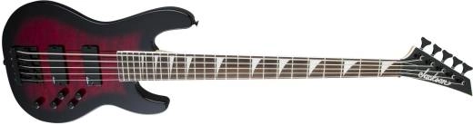 JS Series Concert Bass JS3VQ, Amaranth Fingerboard - Transparent Red Burst