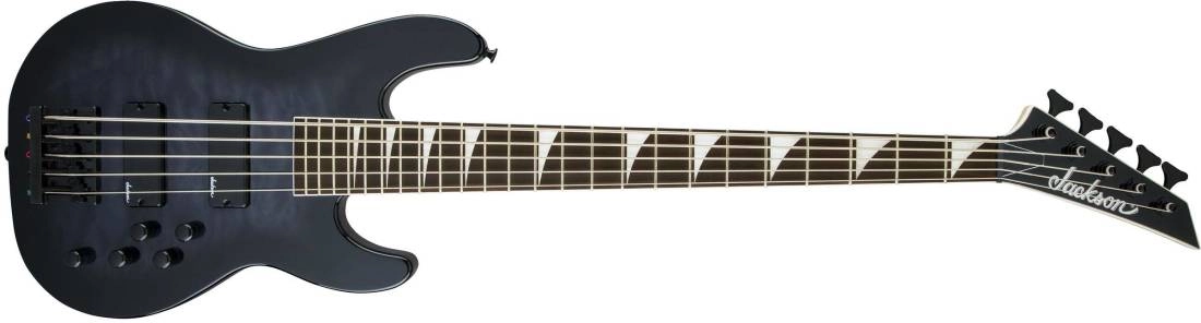 JS Series Concert Bass JS3VQ, Amaranth Fingerboard - Transparent Black Burst