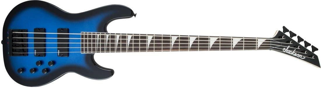 JS Series Concert Bass JS3V, Amaranth Fingerboard - Metallic Blue Burst