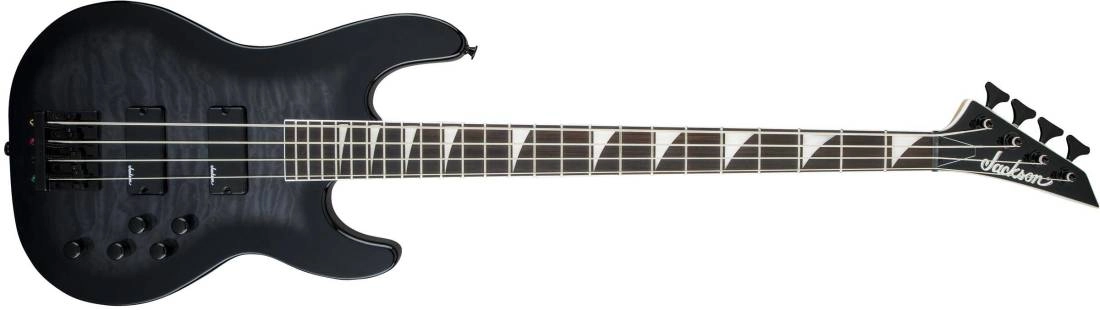 JS Series Concert Bass JS3Q, Amaranth Fingerboard - Transparent Black Burst