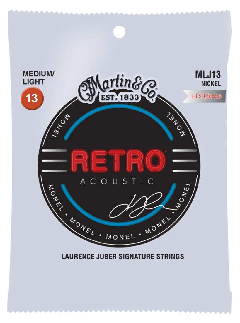 MLJ13 Retro Laurence Juber Signature Acoustic Strings - Medium/Light 13-56