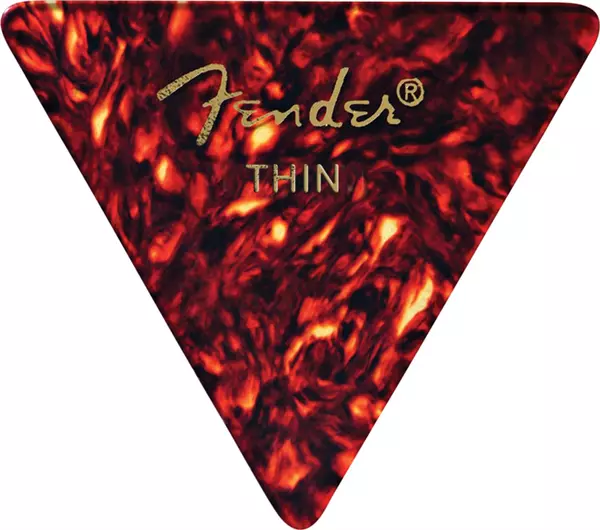 355 Shape Celluloid Guitar Picks - Thin (12 Pack)