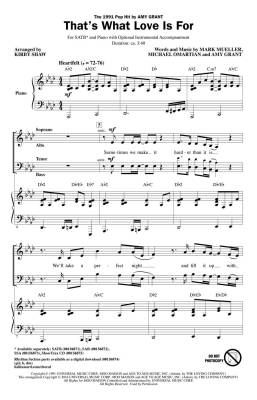 That\'s What Love Is For - Omartian /Mueller /Grant /Shaw - SATB