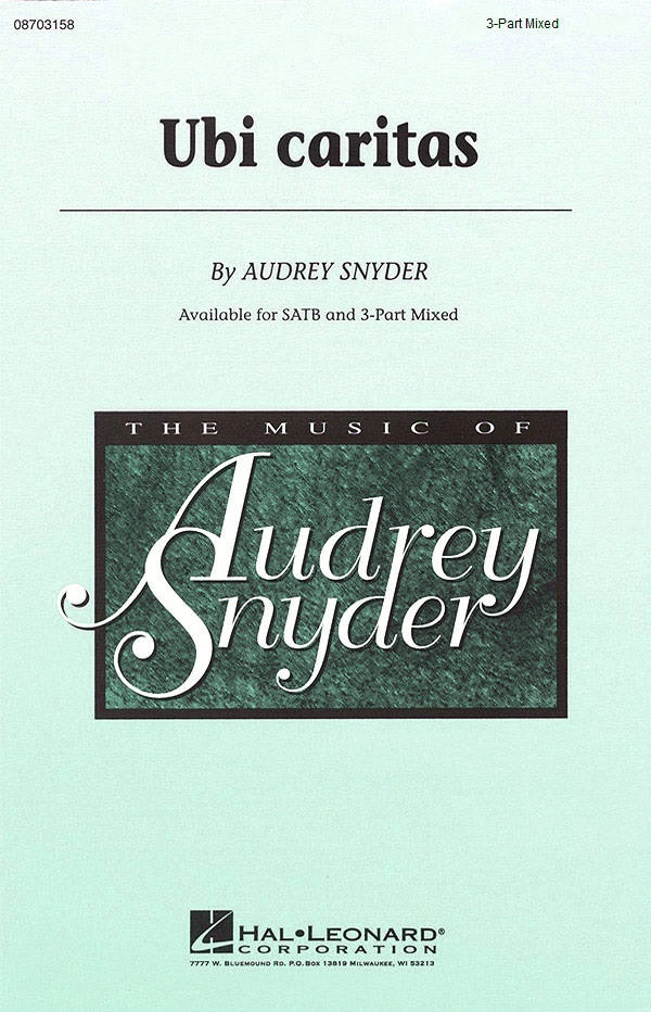 Ubi Caritas - Snyder - 3pt Mixed