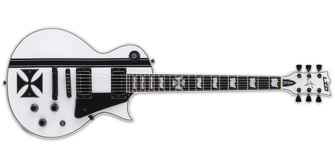 LTD Iron Cross Electric Guitar - Snow White