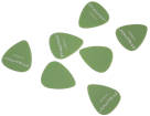 Traynor - Delrin Standard Guitar Picks Pack of 12 - 0.96mm