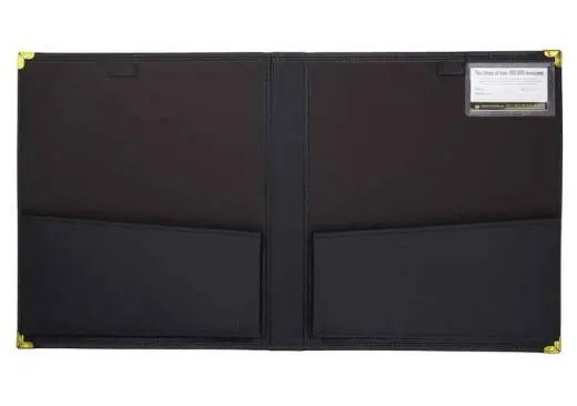 Band and Orchestra Folder - Leatherette - 2 Pencil Holders/Card Holder