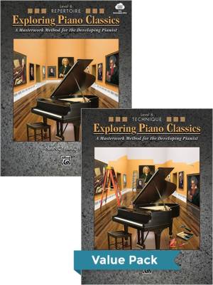 Alfred Publishing - Exploring Piano Classics Level 6 (Value Pack) - Bachus - Piano - Books/Audio Online