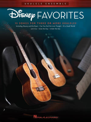 Disney Favorites: 15 Songs for Three or More Ukuleles - Book