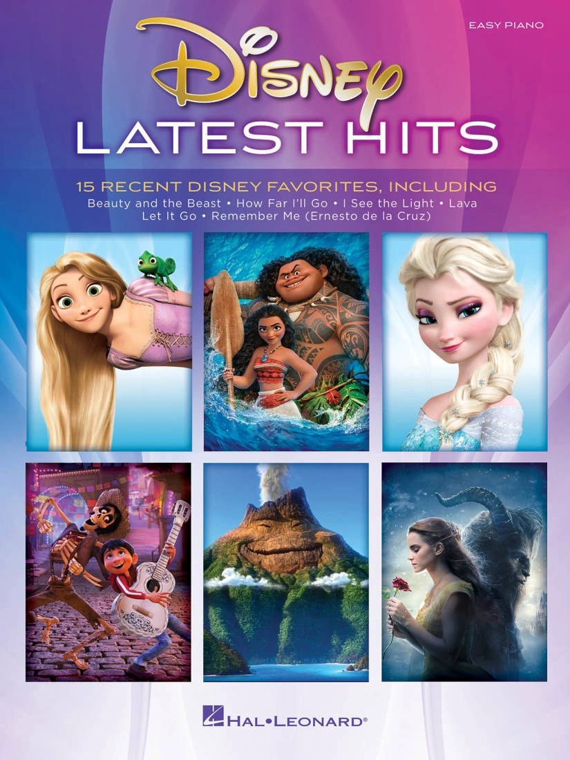 Disney Latest Hits: 15 Recent Disney Favorites - Easy Piano - Book