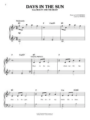 Disney Latest Hits: 15 Recent Disney Favorites - Easy Piano - Book