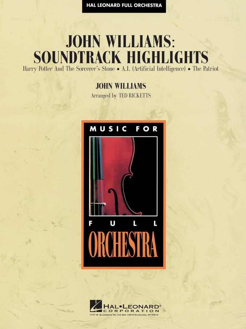 John Williams: Soundtrack Highlights - Williams/Ricketts - Full Orchestra - Gr. 4