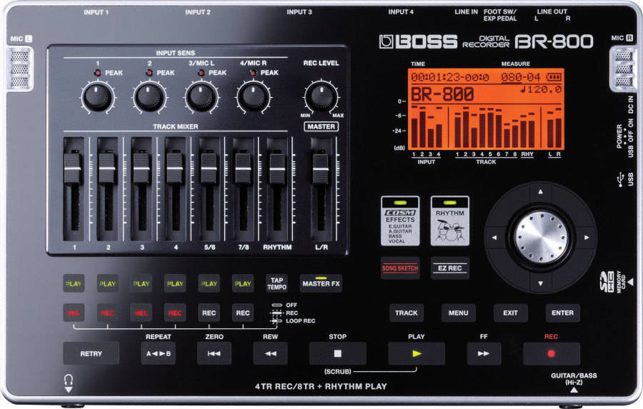 BR-800 - 8-Track Digital Recorder